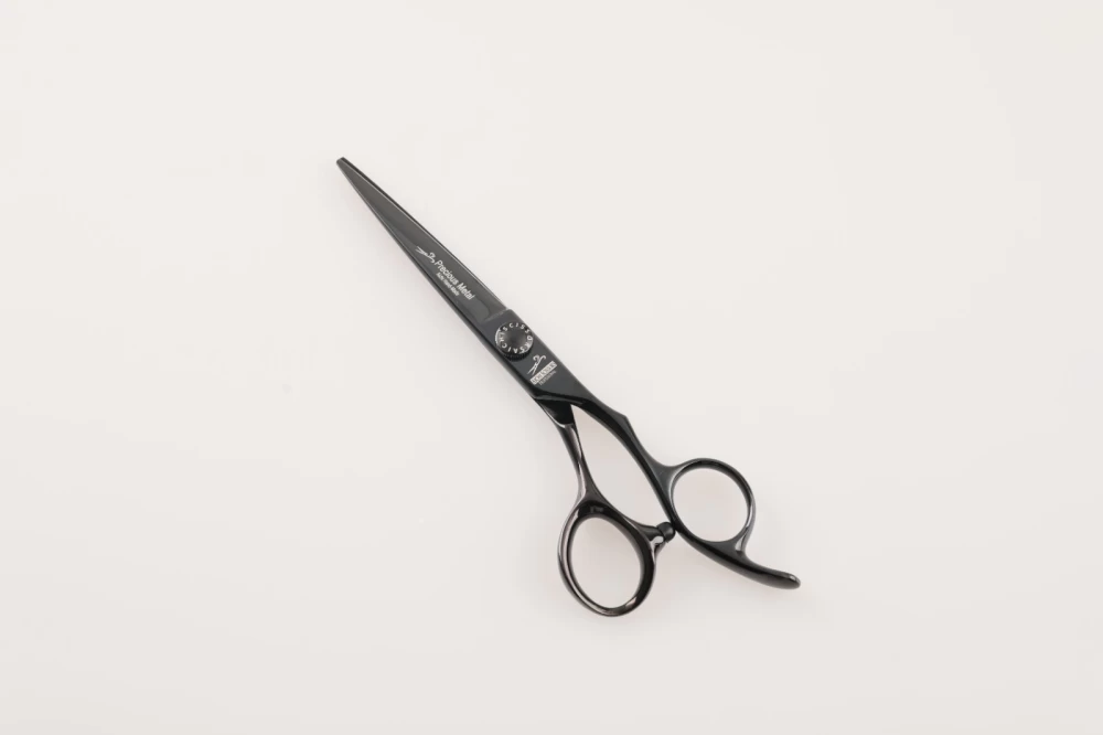 Professional Hair Cutting Scissors (Black) - (ELITE MAB)
